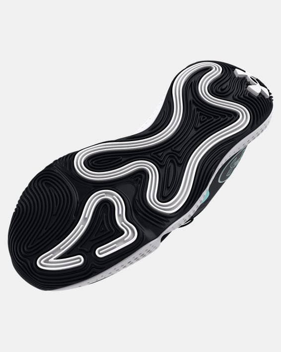 Unisex UA Spawn 5 Iridescent Basketball Shoes in Black image number 4